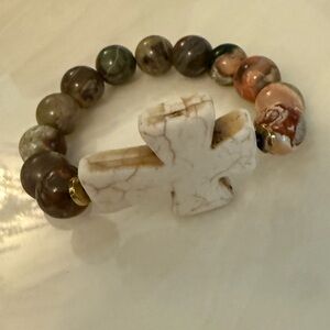 Cross beaded bracelet!